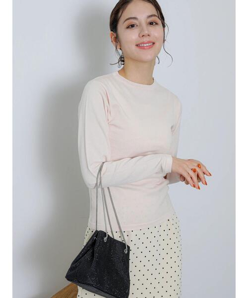 Te chichi（テチチ）の「クルーネックベーシックプルオーバー（ニット/セーター・レディース・オフホワイト/グレー/ピンク・F）」の4枚目の写真