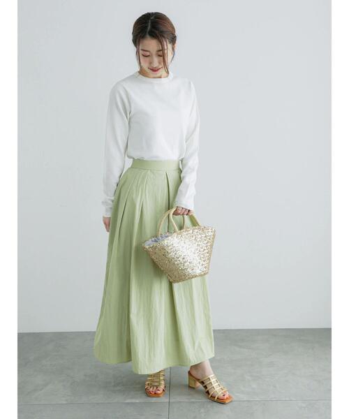 Te chichi（テチチ）の「クルーネックベーシックプルオーバー（ニット/セーター・レディース・オフホワイト/グレー/ピンク・F）」の10枚目の写真