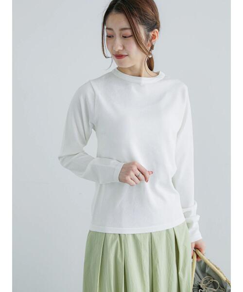 Te chichi（テチチ）の「クルーネックベーシックプルオーバー（ニット/セーター・レディース・オフホワイト/グレー/ピンク・F）」の11枚目の写真