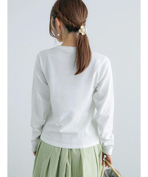 Te chichi（テチチ）の「クルーネックベーシックプルオーバー（ニット/セーター・レディース・オフホワイト/グレー/ピンク・F）」の13枚目の写真