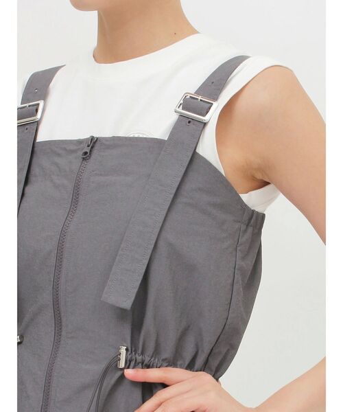 MURUA（ムルーア）の「カーゴベアミニワンピース（ワンピース・レディース・ホワイト/ブラック/グレー・FREE）」の18枚目の写真