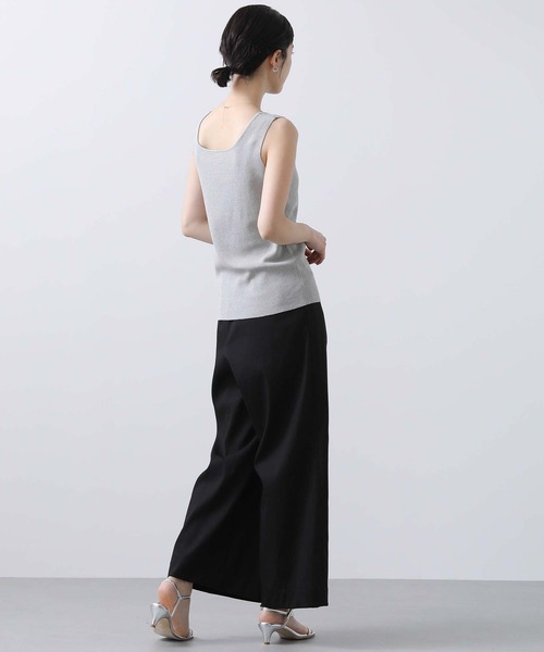 CLOCHE（クロシェ）の「スクエアニットタンクトップ（タンクトップ・レディース・グリーン/トップグレー・FREE）」の5枚目の写真