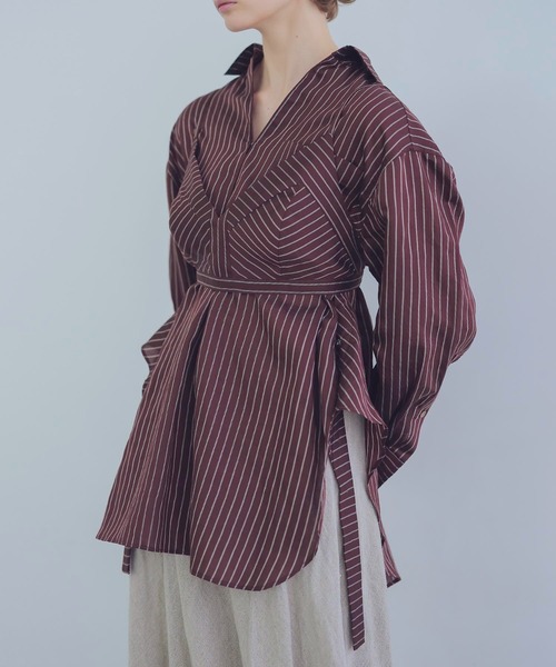 venit（ヴェニット）の「VENIT / stripe blouse(ストライプ柄