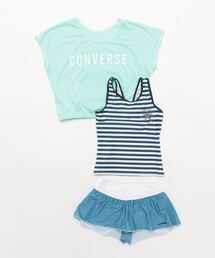 CONVERSE（コンバース）の「【CONVERSE/コンバース】キッズタンキニキュロット+フォトTシャツ付３点セット（水着）」