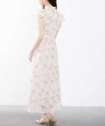 SAISON DE PAPILLON（セゾンドパピヨン）の「【大人気&】花柄シフォン生地ミモレ丈ワンピース春、夏 ロング丈 上品 可愛い（ワンピース）」