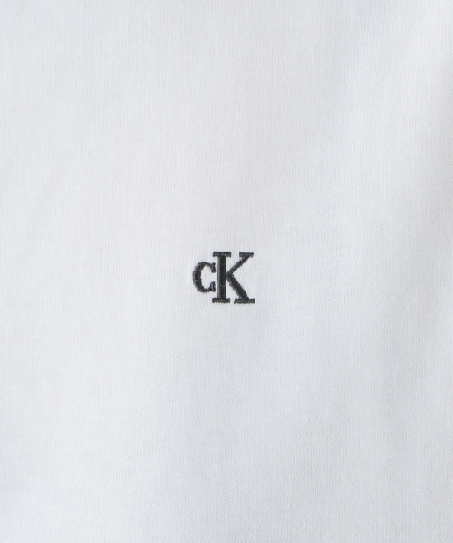 Calvin Klein（カルバン・クライン）の「【Calvin Klein / カルバン クライン】Compact CK embroidery T-sh（Tシャツ/カットソー・レディース・ホワイト/ブラック・FREE）」の11枚目の写真