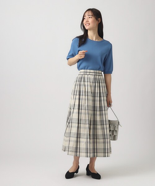 DRESKIP(ドレスキップ)の「◆【洗える/UV】ぽわん五分袖ニット(ニット/セーター・レディース・オフホワイト/ホワイト系5/ブルー/ブラック・03/02/04)」の19枚目の写真