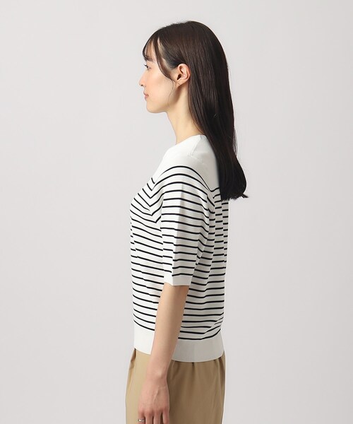 DRESKIP(ドレスキップ)の「◆【洗える/UV】ぽわん五分袖ニット(ニット/セーター・レディース・オフホワイト/ホワイト系5/ブルー/ブラック・03/02/04)」の22枚目の写真