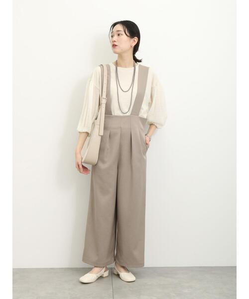 Samansa Mos2 blue(サマンサモスモスブルー)の「シアーバルーン袖プルオーバー(Tシャツ/カットソー・レディース・キナリ/ブラック/オフホワイト・F)」の15枚目の写真