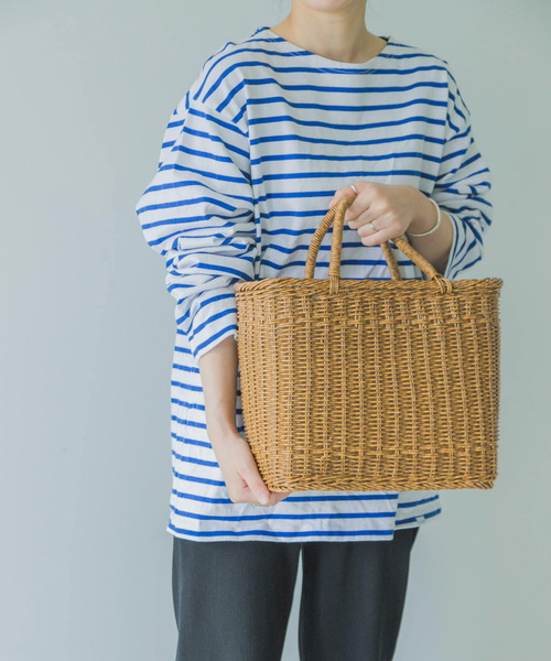 URBAN RESEARCH DOORS(アーバンリサーチドアーズ)の「UTILE ピクニッククーラーバッグ L(かごバッグ・レディース・ナチュラル・LARGE)」の10枚目の写真