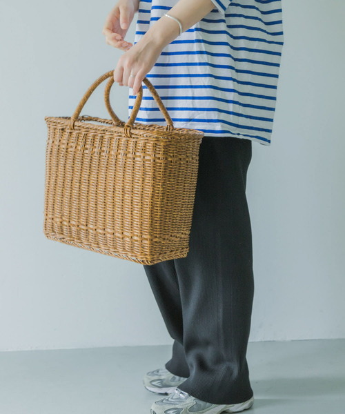 URBAN RESEARCH DOORS(アーバンリサーチドアーズ)の「UTILE ピクニッククーラーバッグ L(かごバッグ・レディース・ナチュラル・LARGE)」の9枚目の写真