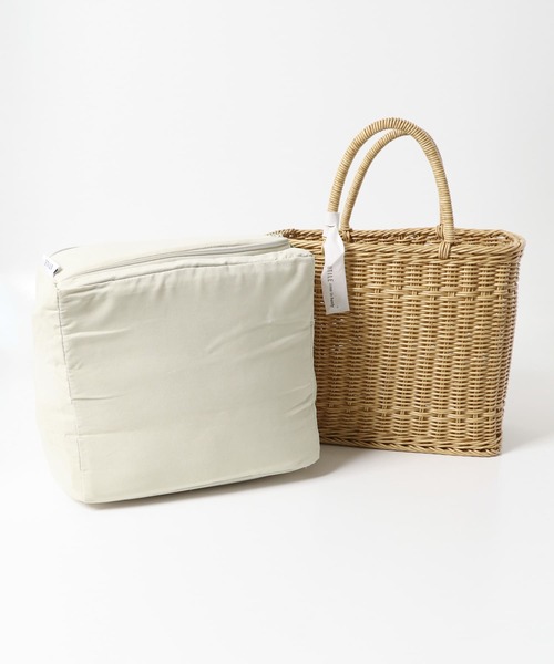 URBAN RESEARCH DOORS(アーバンリサーチドアーズ)の「UTILE ピクニッククーラーバッグ L(かごバッグ・レディース・ナチュラル・LARGE)」の5枚目の写真