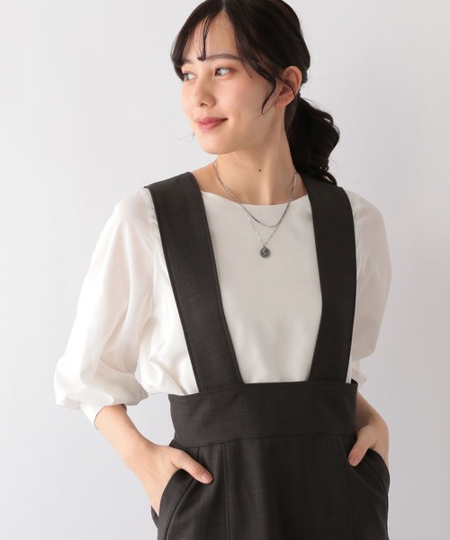 GLOBAL WORK(グローバルワーク)の「MATINEE LINE/袖シアーブラウス/106626(シャツ/ブラウス・レディース・オフホワイト/ブラック/ライトグレー・MEDIUM/LARGE)」の16枚目の写真