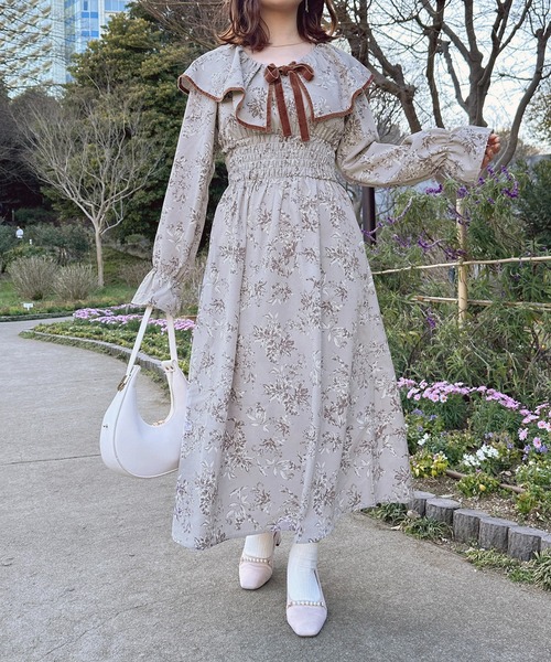 apres jour(アプレジュール)の「フリルデザインワンピース【ZOZOTOWN限定アイテム】(ワンピース・レディース・ブラック系その他/ブラウン系その他/ピンク系その他・X-LARGE/フリー)」の9枚目の写真