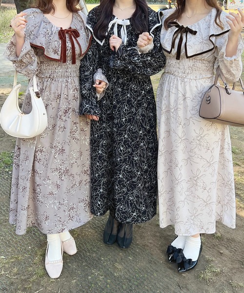 apres jour(アプレジュール)の「フリルデザインワンピース【ZOZOTOWN限定アイテム】(ワンピース・レディース・ブラック系その他/ブラウン系その他/ピンク系その他・X-LARGE/フリー)」の12枚目の写真