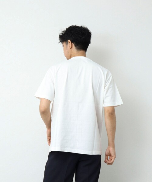 BARNS OUTFITTERS（バーンズアウトフィッターズ）の「【BARNS OUTFITTERS】別注タフネックTシャツ LIFE（Tシャツ/カットソー・メンズ・ホワイト/ブルー/チャコールグレー/グレイッシュベージュ・S/M/L）」の9枚目の写真