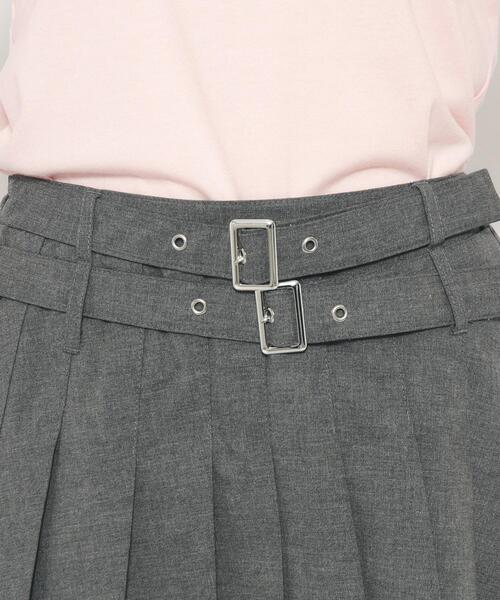 【美品】8 YARDS プリーツスカート Mサイズ LATTE 130cmあり】さらっと軽いプリーツスカート（ミニスカート