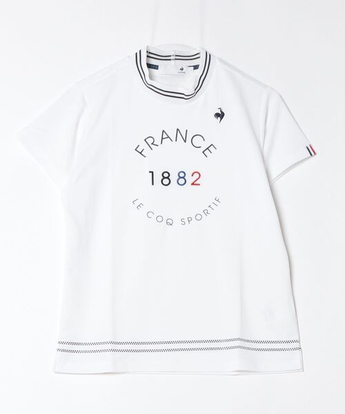 ルコックゴルフ ルコックゴルフ【ストレッチフォーサー】モックネックロゴ半袖シャツ（シャツ/ブラウス）｜ALPEN / SPORTS DEPO SELECT（アルペンスポーツデポセレクト）