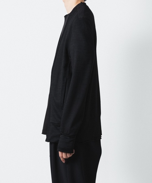ATTACHMENT(アタッチメント)の「WO/NY スムース カーディガン / WO/NY SMOOTH CARDIGAN(カーディガン/ボレロ・メンズ・ブラック/グレー/ダークブラウン・1/2/3/4)」の9枚目の写真