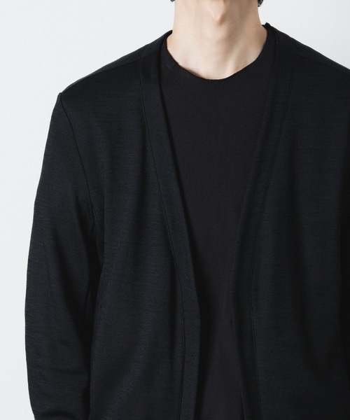 ATTACHMENT(アタッチメント)の「WO/NY スムース カーディガン / WO/NY SMOOTH CARDIGAN(カーディガン/ボレロ・メンズ・ブラック/グレー/ダークブラウン・1/2/3/4)」の12枚目の写真