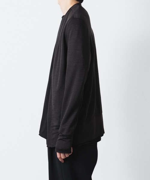ATTACHMENT(アタッチメント)の「WO/NY スムース カーディガン / WO/NY SMOOTH CARDIGAN(カーディガン/ボレロ・メンズ・ブラック/グレー/ダークブラウン・1/2/3/4)」の17枚目の写真