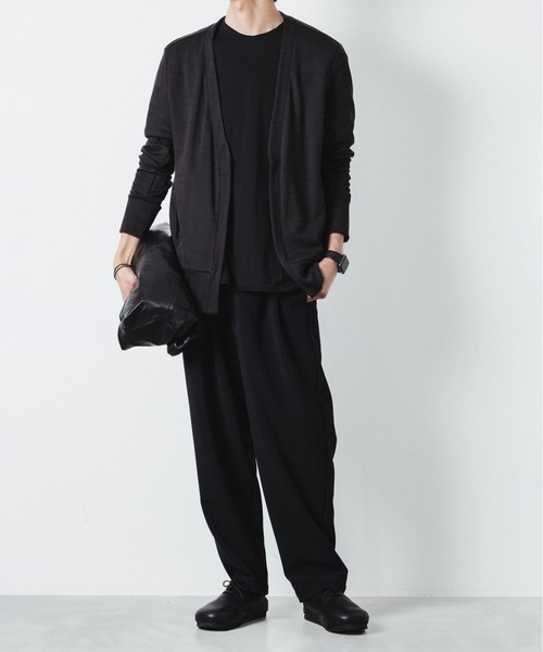 ATTACHMENT(アタッチメント)の「WO/NY スムース カーディガン / WO/NY SMOOTH CARDIGAN(カーディガン/ボレロ・メンズ・ブラック/グレー/ダークブラウン・1/2/3/4)」の22枚目の写真