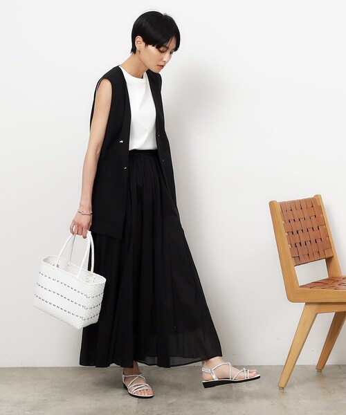 OPAQUE.CLIP（オペークドットクリップ）の「◆メルカドバッグ（トートバッグ・レディース・オフホワイト/ブラック・00）」の14枚目の写真