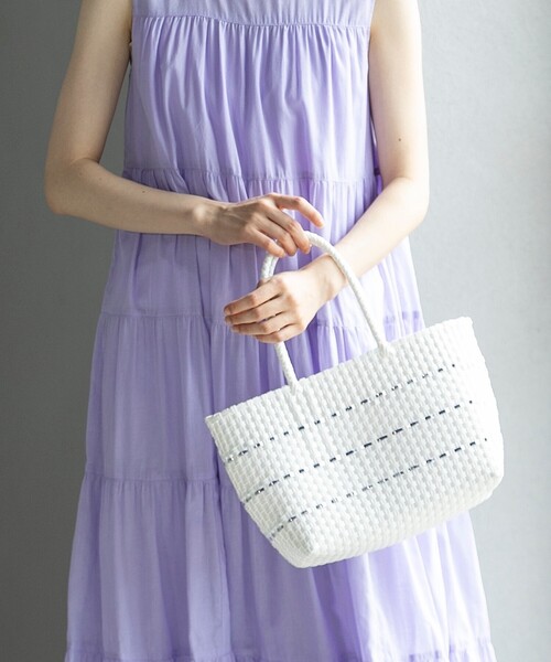 OPAQUE.CLIP（オペークドットクリップ）の「◆メルカドバッグ（トートバッグ・レディース・オフホワイト/ブラック・00）」の19枚目の写真