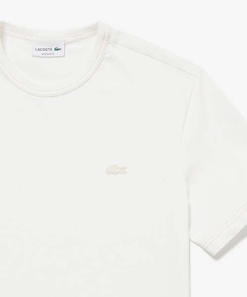 【セール】ヘビーウェイトコットン ワンポイントロゴ シングルジャージ半袖Tシャツ（Tシャツ/カットソー）｜LACOSTE（ラコステ）