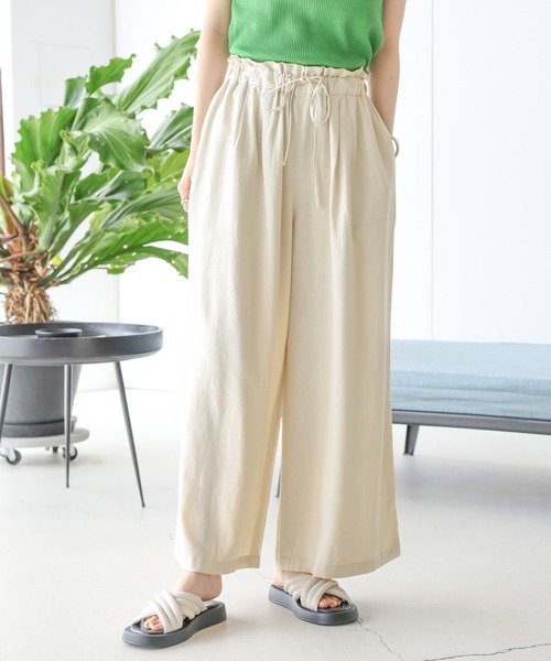 LEPSIM(レプシィム)の「リネンブレンドパンツ 116418(その他パンツ・レディース・ブラック/イエロー/アイボリー・FREE)」の5枚目の写真