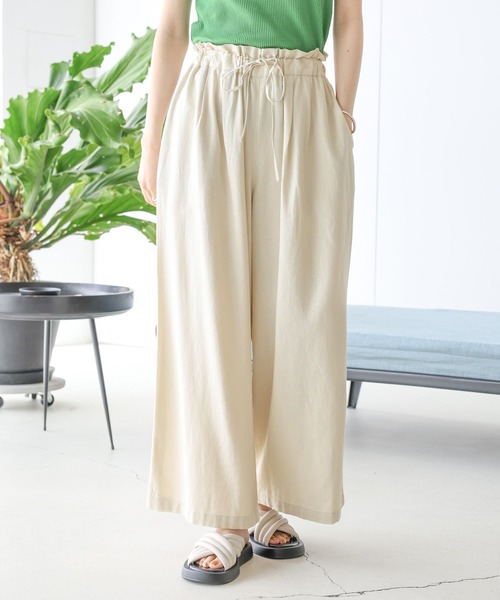 LEPSIM(レプシィム)の「リネンブレンドパンツ 116418(その他パンツ・レディース・ブラック/イエロー/アイボリー・FREE)」の6枚目の写真