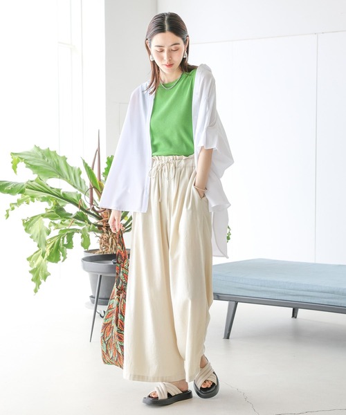 LEPSIM(レプシィム)の「リネンブレンドパンツ 116418(その他パンツ・レディース・ブラック/イエロー/アイボリー・FREE)」の9枚目の写真