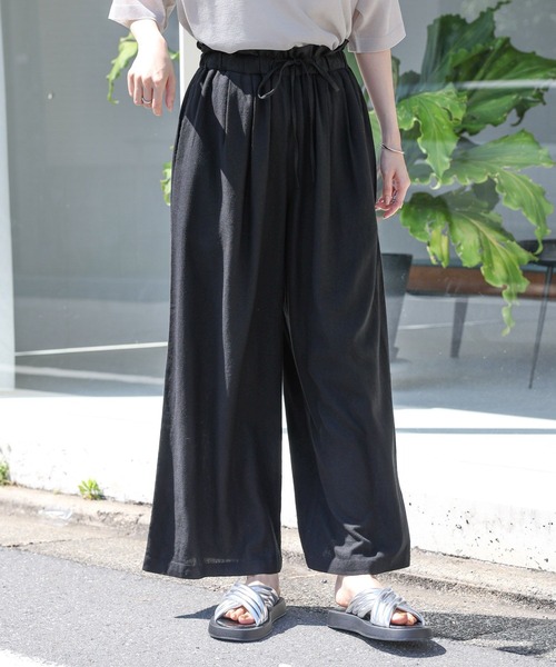 LEPSIM(レプシィム)の「リネンブレンドパンツ 116418(その他パンツ・レディース・ブラック/イエロー/アイボリー・FREE)」の11枚目の写真