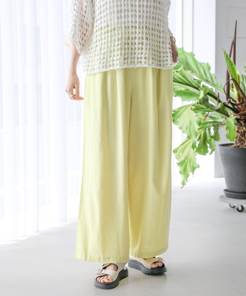 LEPSIM(レプシィム)の「リネンブレンドパンツ 116418(その他パンツ・レディース・ブラック/イエロー/アイボリー・FREE)」の17枚目の写真