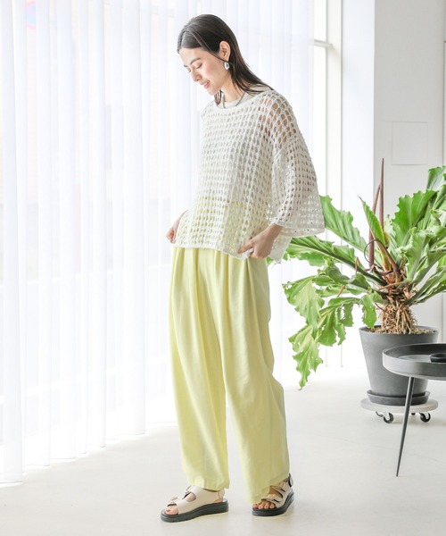 LEPSIM(レプシィム)の「リネンブレンドパンツ 116418(その他パンツ・レディース・ブラック/イエロー/アイボリー・FREE)」の22枚目の写真