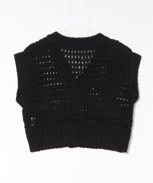 Settimissimo（セッティミッシモ）の「メッシュ ショート丈 ジレ ベスト（ベスト・レディース・ブラック/ブルー・FREE）」の3枚目の写真