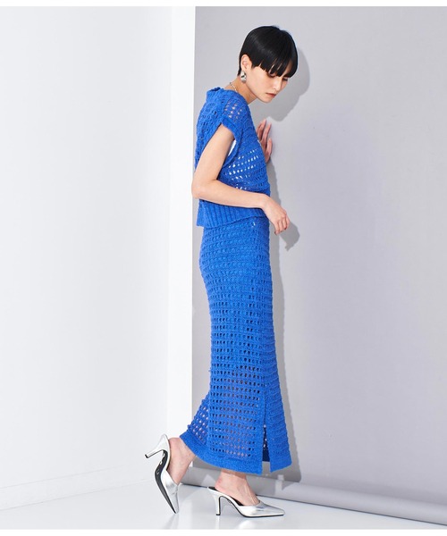 Settimissimo（セッティミッシモ）の「メッシュ ショート丈 ジレ ベスト（ベスト・レディース・ブラック/ブルー・FREE）」の16枚目の写真