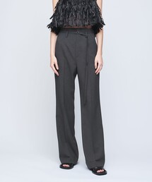 ＜AEWEN MATOPH＞ハイウエスト ベルト フレアパンツ