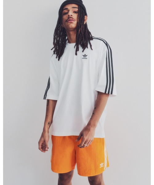 adidas★アディカラー オーバーサイズ Tシャツ ルーズ adidas tシャツ アディカラー オーバーサイズTシャツ