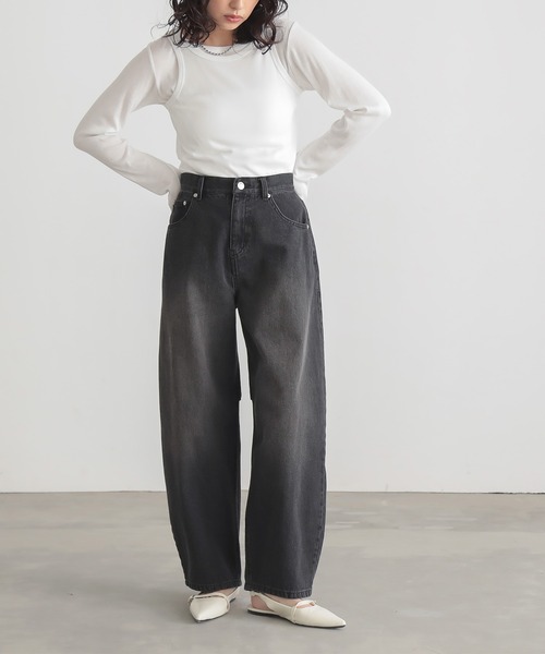 セザンヌ オーガニックコットン ローライズ デニム パンツ SEZANE(セザンヌ) デニム・ジーパン(レディース) - 海外通販のBUYMA