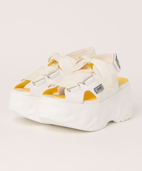 【セール】【YOSUKE】厚底スニーカーソールリボンベルトサンダル 2810135（サンダル）｜YOSUKE（ヨースケ）