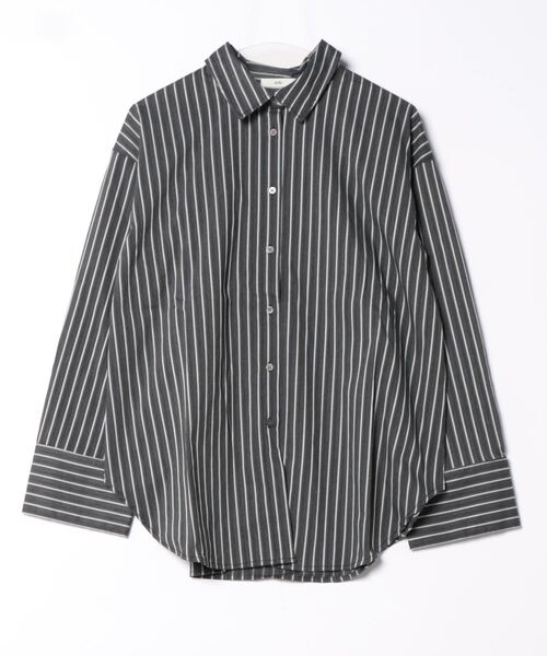 DONOBAN（ドノバン）の「【pufe】ストライプオーバーシャツ（シャツ/ブラウス・レディース・ホワイト/ブラック・ONE）」の8枚目の写真