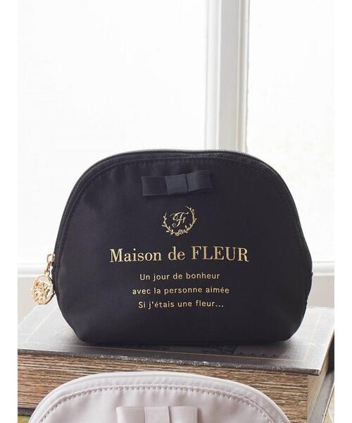サテンリボンラウンドポーチ（ポーチ）｜Maison de FLEUR（メゾンド 