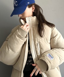 Java | 《JaVa ジャバコラボ》防寒とオシャレを両立。配色ジップ×フィンガーホール付き中綿ブルゾン(ブルゾン)