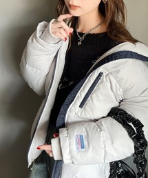 Java | 《JaVa ジャバコラボ》防寒とオシャレを両立。配色ジップ×フィンガーホール付き中綿ブルゾン(ブルゾン)