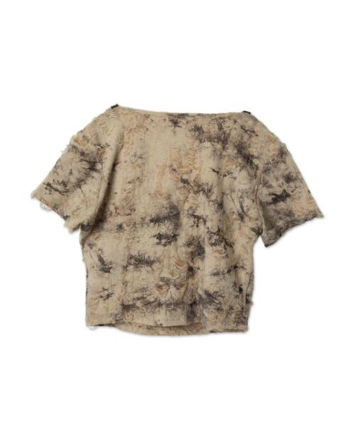 dispark(ディスパーク)の「DISPARK/肩ベルトVネッククロップドT(Tシャツ/カットソー・レディース・ベージュ/ホワイト・FREE)」の14枚目の写真