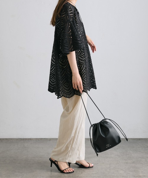 PUAL CE CIN(ピュアルセシン)の「巾着バッグ(ショルダーバッグ・レディース・ブラック/シルバー・FREE)」の16枚目の写真