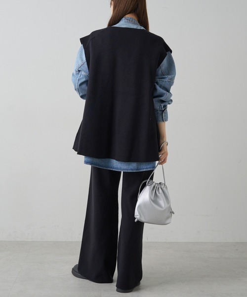 PUAL CE CIN(ピュアルセシン)の「巾着バッグ(ショルダーバッグ・レディース・ブラック/シルバー・FREE)」の9枚目の写真