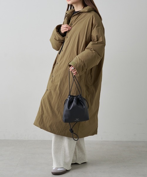 PUAL CE CIN(ピュアルセシン)の「巾着バッグ(ショルダーバッグ・レディース・ブラック/シルバー・FREE)」の4枚目の写真