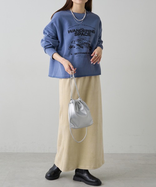 PUAL CE CIN(ピュアルセシン)の「巾着バッグ(ショルダーバッグ・レディース・ブラック/シルバー・FREE)」の6枚目の写真